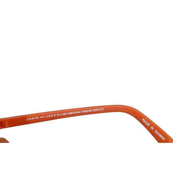 Janie and Jack Sunglasses Aviator Style Red Kids 0 To 2 Years Reflective Tinted - Picture 2 of 4